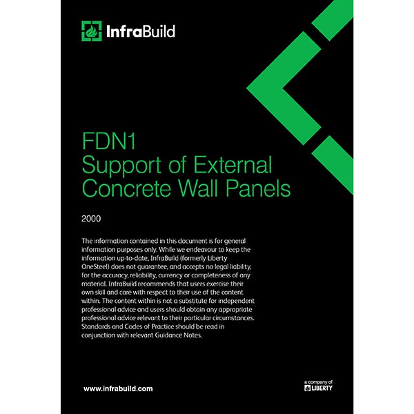 FDN1 Support of External Concrete Wall Panels – 2000