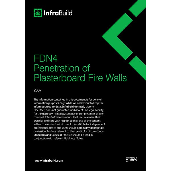 FDN4 Penetration of Plasterboard Fire Walls – 2007