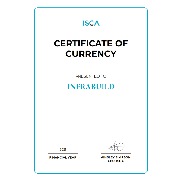 ISCA Certificate of Membership