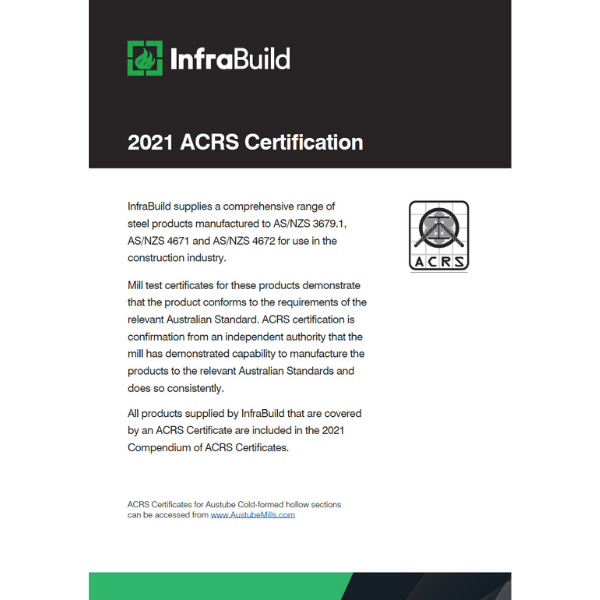 ACRS 2021 Certificates