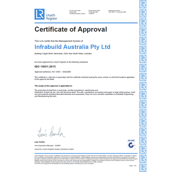 ISO14001 CEM20182 Environmental Management System