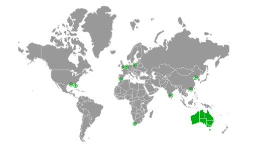 Infrabuild locations map