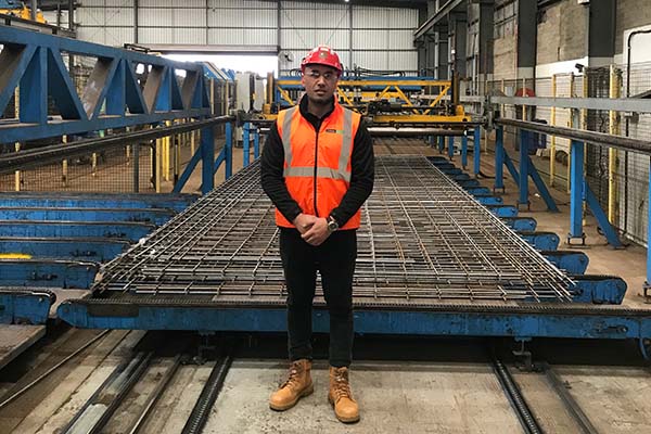 Joe Fosio stands in front of Noble Park's BARMAT® machine. Victoria will soon commission a second machine.