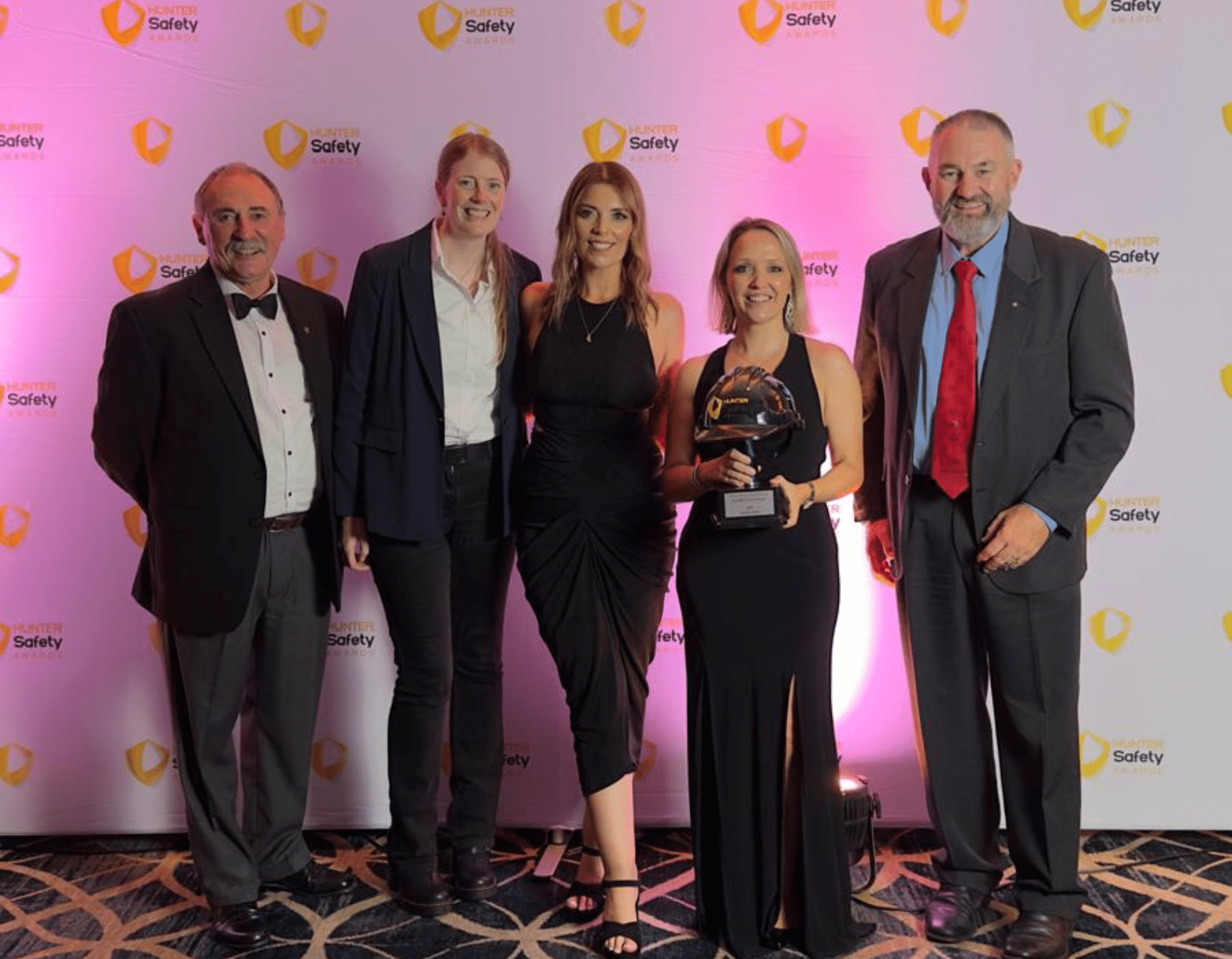 Our gorgeous team at the Hunter Safety Awards celebrating our win.